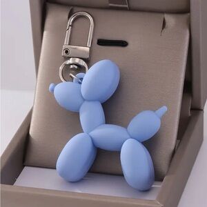 Periwinkle Balloon Dog Bag Charm Accessory NWT